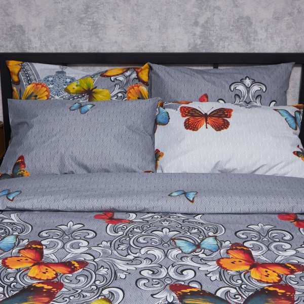 Фото - Комплект постільної білизни Moon&Star Мікросатин Premium Butterfly Dream King Size 220x240 нав. 4х50х70 (MS-820008153)