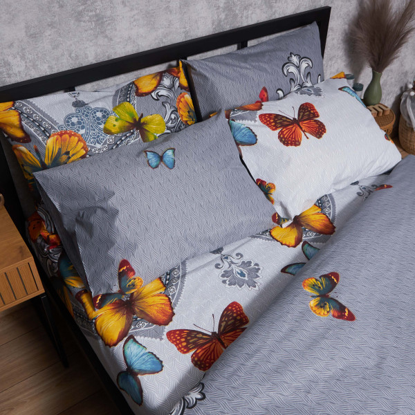 Фото - Комплект постільної білизни Moon&Star Мікросатин Premium Butterfly Dream King Size 220x240 нав. 4х50х70 (MS-820008153)