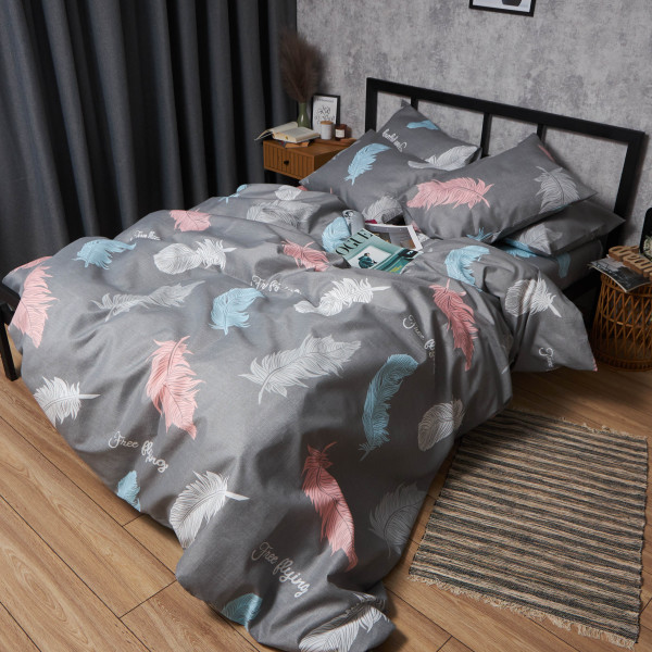 Фото - Комплект постільної білизни Moon&Star Мікросатин Premium «Feather Touch» 175х210 см нав. 2х40х60 (MS-820007635)