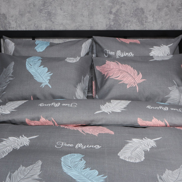Фото - Комплект постільної білизни Moon&Star Мікросатин Premium «Feather Touch» 175х210 см нав. 2х40х60 (MS-820007635)