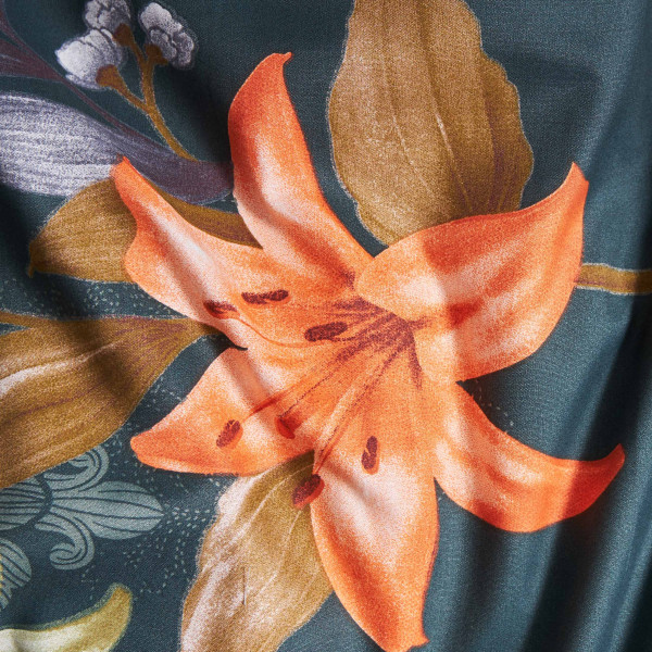 Фото - Комплект постільної білизни Moon&Star Мікросатин Premium Floral Nocturne 175х210 см нав. 40х60 2 шт. (MS-890000681)