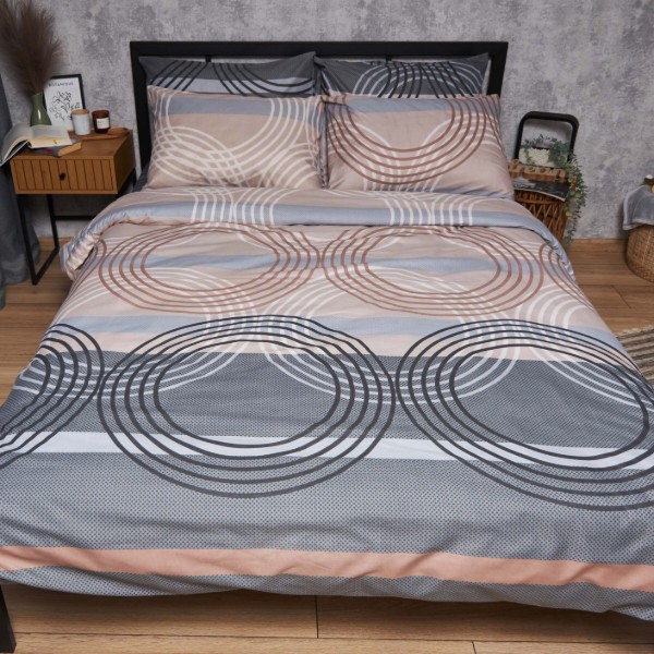 Фото - Комплект постільної білизни Moon&Star Мікросатин Premium «Free Spirit» 143х210 см нав. 2х50х70 (MS-820007751)