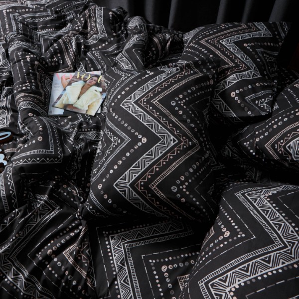 Фото - Комплект постільної білизни Moon&Star Premium Geometric Grace 143х210 нав. 4х70х70 (MS-820007789)