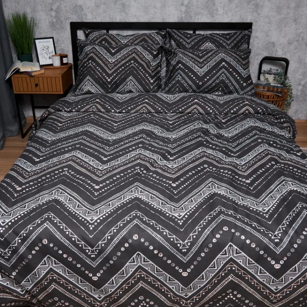 Фото - Комплект постільної білизни Moon&Star Мікросатин Premium Geometric Grace 143х210х2 (MS-820007795)