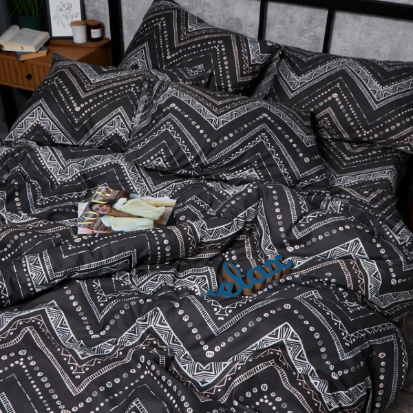 Фото - Комплект постільної білизни Moon&Star Мікросатин Premium Geometric Grace 143х210х2 (MS-820007795)