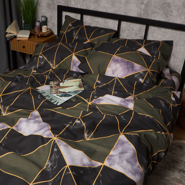 Фото - Комплект постільної білизни Moon&Star Premium Golden Marble 143х210 (MS-820009920)