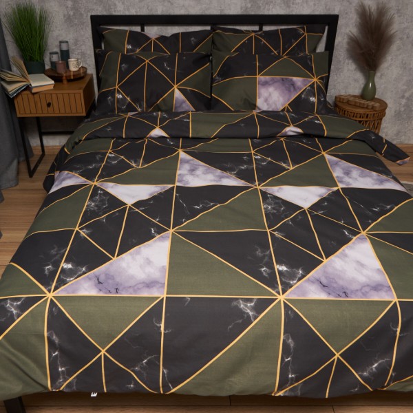 Фото - Комплект постельного белья Moon&Star Premium Golden Marble 143х210х2 нав. 4х70х70 (MS-820009934)