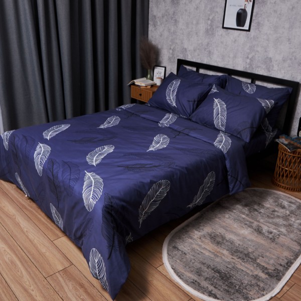 Фото - Комплект постільної білизни Moon&Star Premium Night Feathers 143х210 нав. 4х70х70 (MS-820007964)