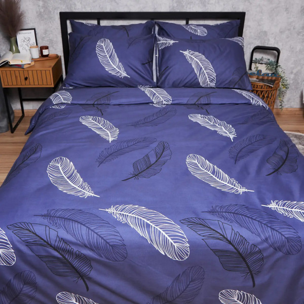 Фото - Підковдра полуторна Moon&Star Premium Night Feathers 143x210 см (MS-870000880)