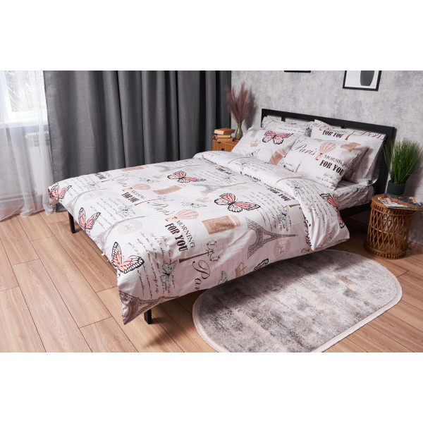 Фото - Комплект постільної білизни дитячий Moon&Star Ranforce Elite Paris For You 110х140 нав. 2х40х60 (MS-830000165)