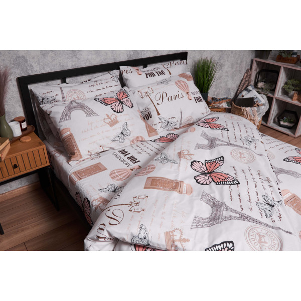 Фото - Комплект постільної білизни дитячий Moon&Star Ranforce Elite Paris For You 110х140 нав. 2х40х60 (MS-830000165)