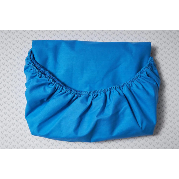 Фото - Простирадло двоспальне Moon&Star на гумці Sapphire Бязь Gold Люкс 180х200х20 см (MS-850000496)