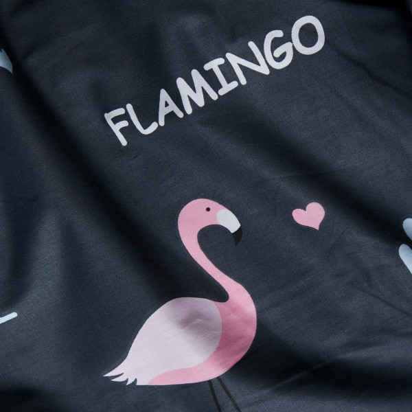 Фото - Комплект постільної білизни Moon&Star Satin Elit «Flamingo» King Size 220x240 см нав. 2х40х60 (MS-820008295)