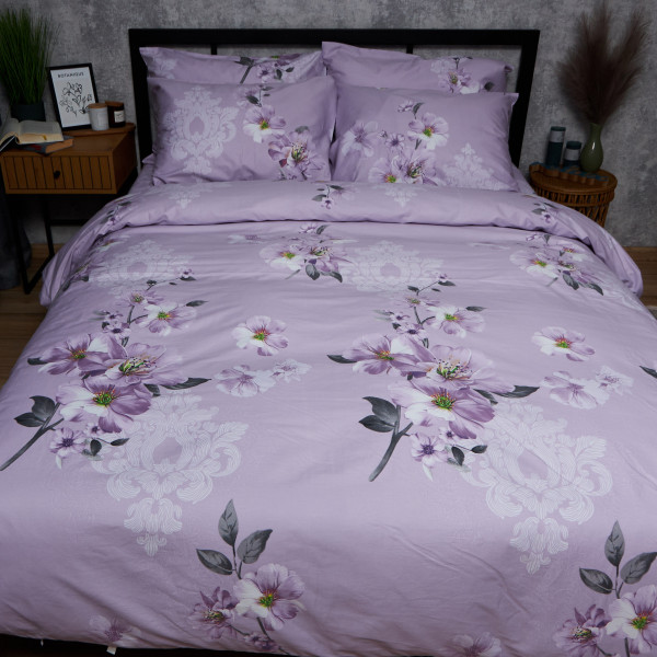 Фото - Комплект постільної білизни Moon&Star Satin Elite Floral Mist 160х220 +нав. 70х70 см 2 шт. (MS-890000740)