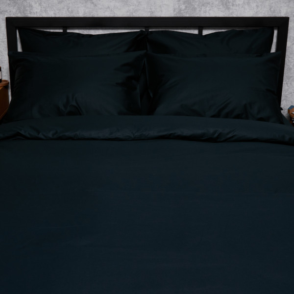 Фото - Комплект постільної білизни Moon&Star Satin Premium Black Velvet 143х210х2 нав. 4х70х70 (MS-820008499)