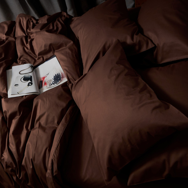 Фото - Комплект постільної білизни Moon&Star Satin Premium Mocha Mood 143х210х2 нав. 2х40х60 (MS-820010070)