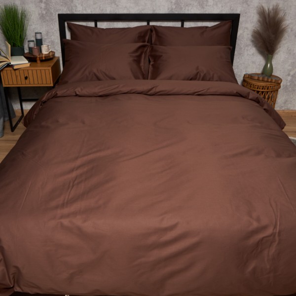 Фото - Комплект постельного белья Moon&Star Satin Premium Mocha Mood 143х210х2 нав. 2х70х70 (MS-820010072)