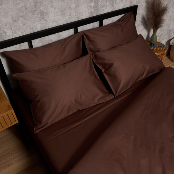 Фото - Комплект постільної білизни Moon&Star Satin Premium Mocha Mood143х210х2 нав. 2х50х70 (MS-820010071)