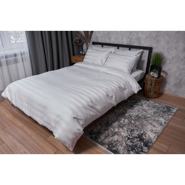 Фото - Комплект постільної білизни Moon&Star Satin Premium Royal White 160х220х2 нав. 4х50х70 (MS-820002961)