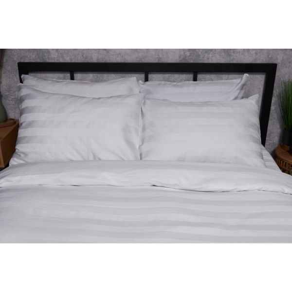 Фото - Комплект постільної білизни Moon&Star Satin Premium Royal White 160х220 нав. 4х70х70 (MS-820002952)