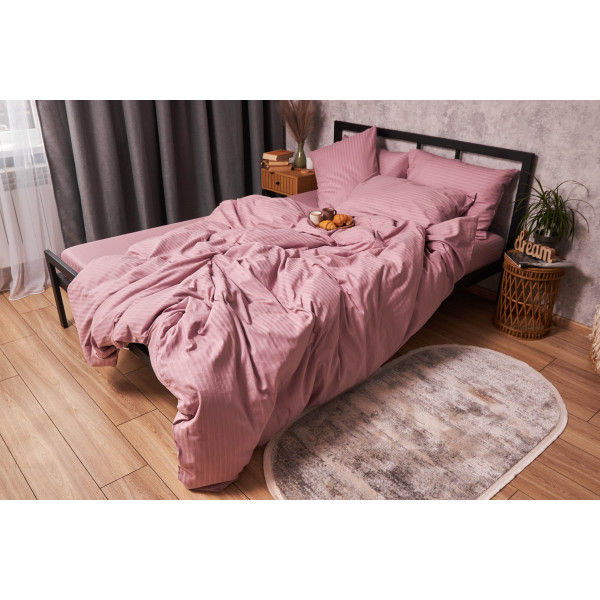 Фото - Комплект постільної білизни Moon&Star Satin Stripe Stripe Candy 160х220 нав. 4х70х70 (MS-820003559)