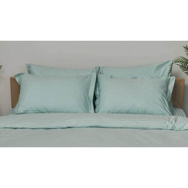 Фото - Наволочка Moon&Star Satin Stripe Stripe Mint 50х70 2 шт. (MS-840000417)