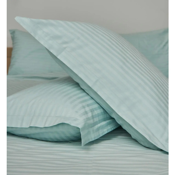 Фото - Наволочка Moon&Star Satin Stripe Stripe Mint 50х70 2 шт. (MS-840000417)