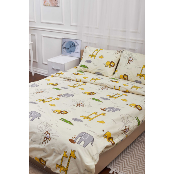 Фото - Комплект постільної білизни Moon&Star 175х210 см нав. 2х50х70 Savanna Бязь Gold Люкс (MS-820001256)