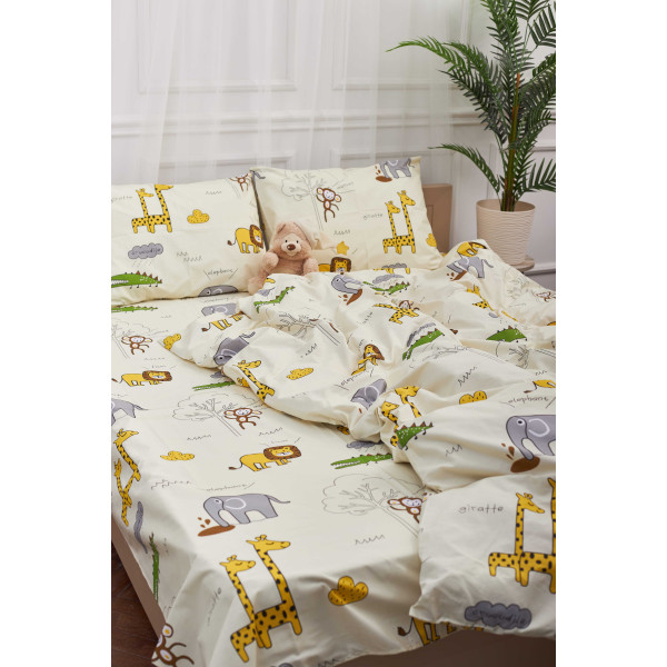 Фото - Комплект постільної білизни Moon&Star 200х220 см нав. 4х50х70 Savanna Бязь Gold Люкс (MS-820001263)