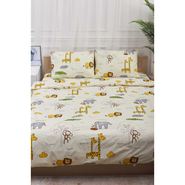 Фото - Комплект постільної білизни Moon&Star 200х220 см нав. 4х50х70 Savanna Бязь Gold Люкс (MS-820001263)