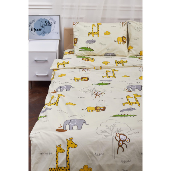 Фото - Комплект постільної білизни Moon&Star 175х210 см нав. 2х70х70 Savanna Бязь Gold Люкс (MS-820001257)