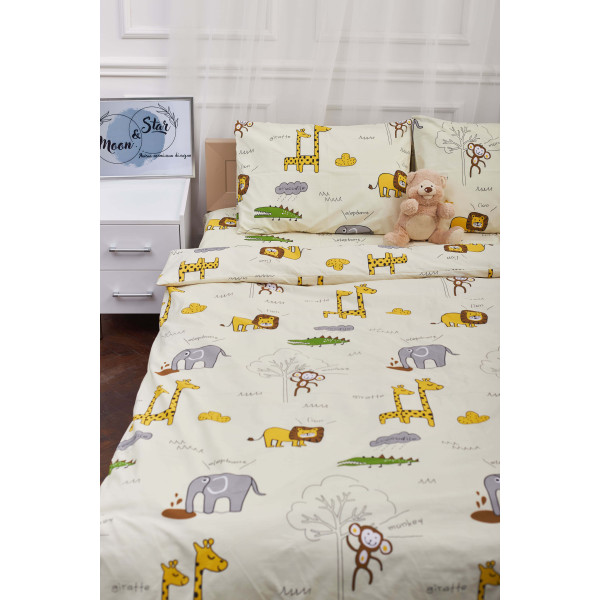 Фото - Комплект постільної білизни Moon&Star 175х210 см нав. 2х70х70 Savanna Бязь Gold Люкс (MS-820001257)