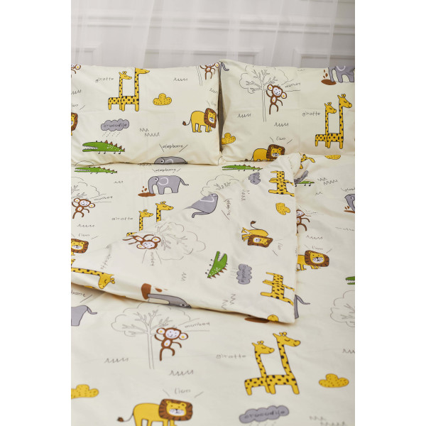 Фото - Комплект постільної білизни Moon&Star King Size 220x240 см нав. 2х40х60 Savanna Бязь Gold Люкс (MS-820001250)
