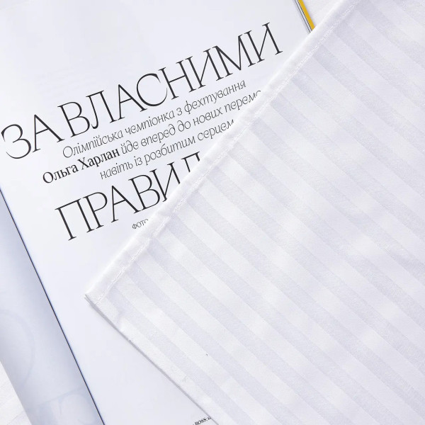 Фото - Простирадло двоспальне Moon&Star White Harmony Бязь Gold Люкс 180х220 см (MS-860000217)