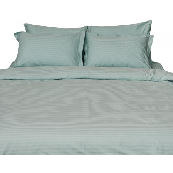 Фото - Комплект постільної білизни Moon&Star 160х220х2 нав. 4х70х70 Stripe Mint Satin Stripe (MS-820000624)
