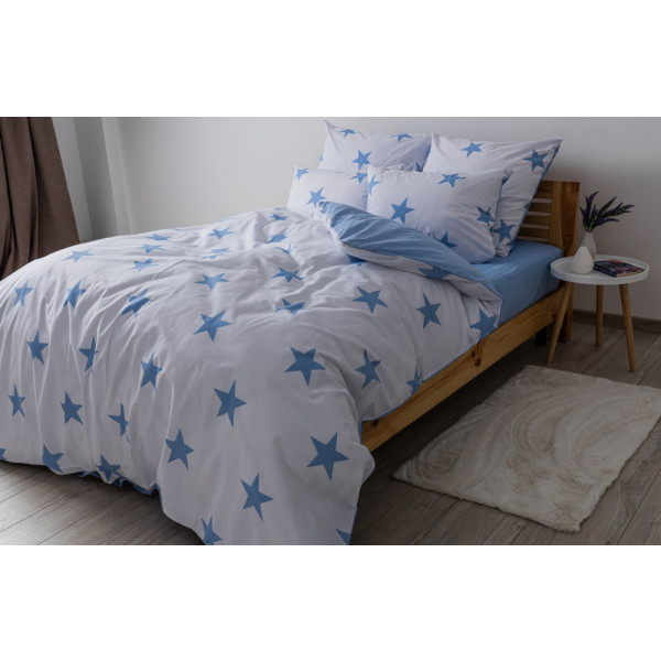 Фото - Комплект постільної білизни ТЕП Soft dreams Morning Star Blue (2-03858_25318)