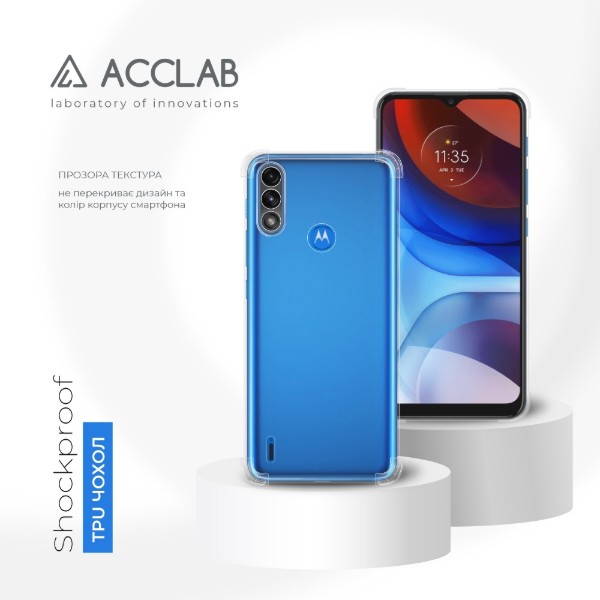 Фото - Чохол для смартфону
 ACCLAB Shockproof for Moto E7 Power (1283126553769)