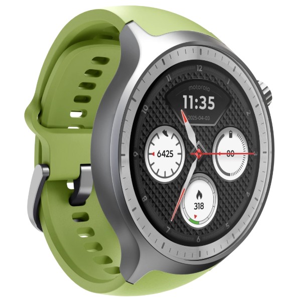 Фото - Смарт-часы Motorola Moto Watch Silver with Herbal Garden band