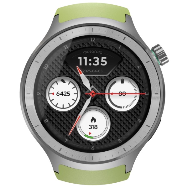 Фото - Смарт-часы Motorola Moto Watch Silver with Herbal Garden band
