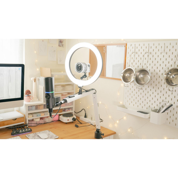 Фото - Стойка-пантограф для микрофона Streamplify MOUNT ARM-MIC White (SPOM-MA1MCL1.21)