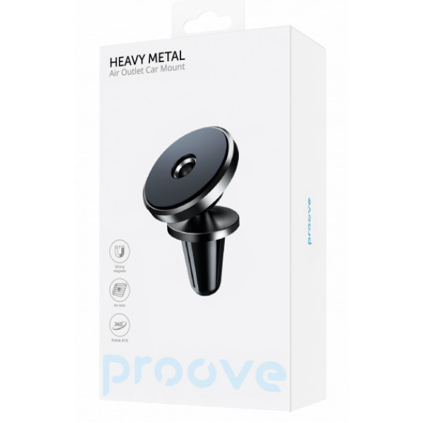 Фото - Автодержатель Proove Heavy Metal Air Outlet Car Mount black
