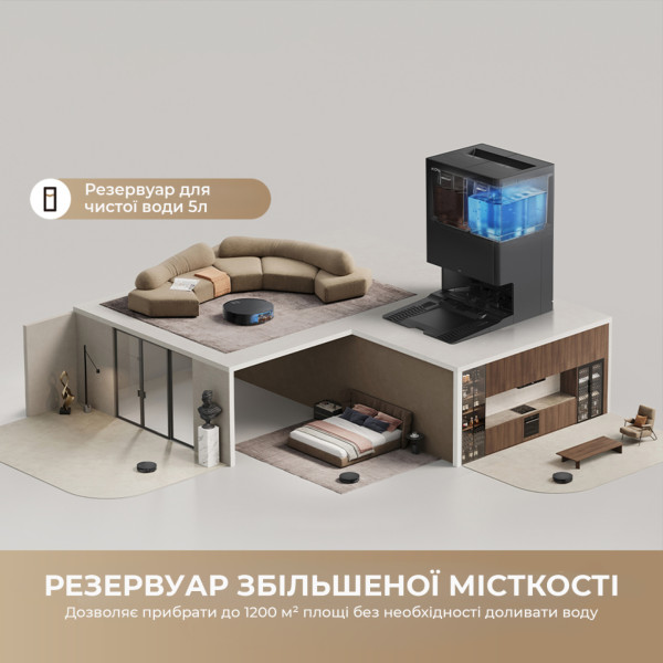 Фото - Робот-пылесос моющий Mova S70 Roller Black (RLZ12SE-Bl)