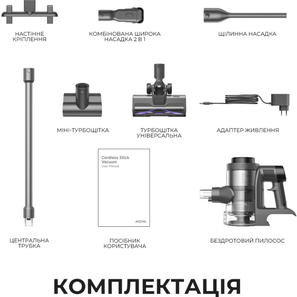 Фото - Пылесос ручной для дома Mova S7 (V2595E)