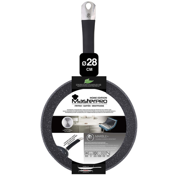 Фото - Сковорода універсальна Masterpro Home edition 28 см (BGMP-3283-BK)
