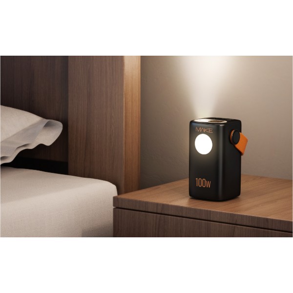 Фото - Батарея мобільна MAKE 100W PD+QC 60000 mAh Black (MPB-601BK)