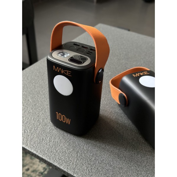 Фото - Батарея мобільна MAKE 100W PD+QC 60000 mAh Black (MPB-601BK)