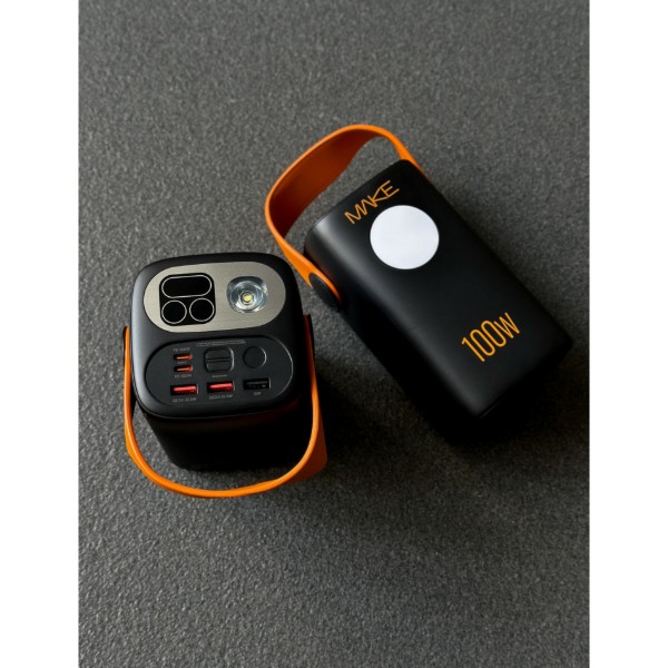 Фото - Батарея мобільна MAKE 100W PD+QC 60000 mAh Black (MPB-601BK)