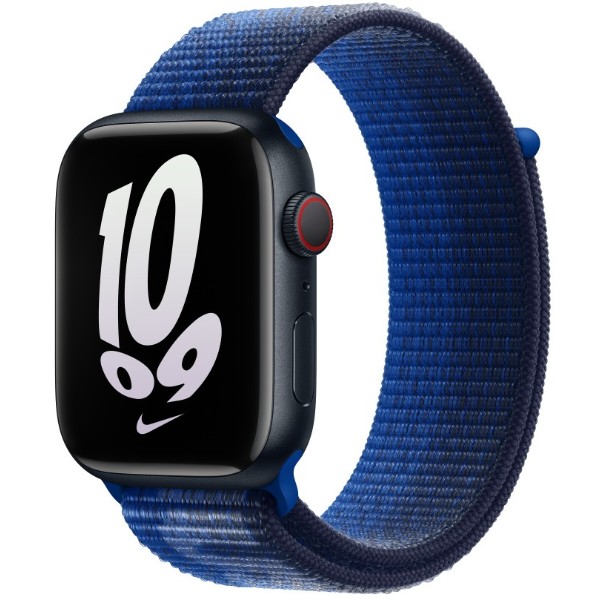 Фото - Ремінець для смарт-годинника Apple 45mm Game Royal/Midnight Navy Nike Sport Loop