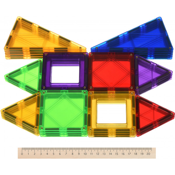 Фото - Магнітний конструктор Magkiss Плитки 70 ел. (MPL-70)