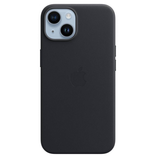 Фото - Чохол для смартфону Apple iPhone 14 Leather Case with MagSafe - Midnight (MPP43)